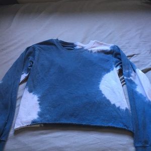 Small long sleeve shirt with white blotches